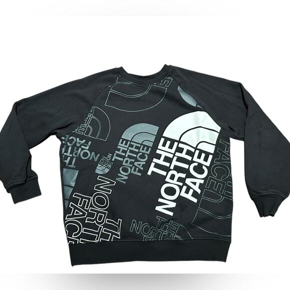 The North Face Adult M/L Black Logo Cotton Blend Sweatshirt - Picture 1 of 7